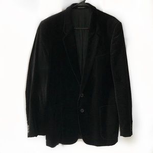 Vintage Richman Brothers Black Velour Blazer Jacket 42L